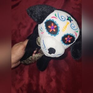 Colorful Embroidered Dog Plush Toy 10 In